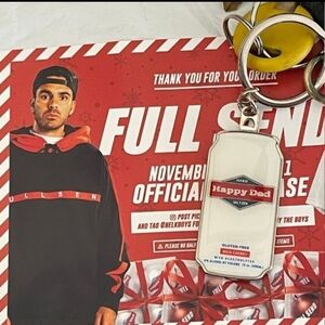 Happy DAD NEW Can KEYCHAIN